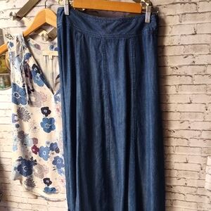 Coldwater Creek Denim Look Skirt